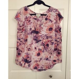Pink Floral Blouse